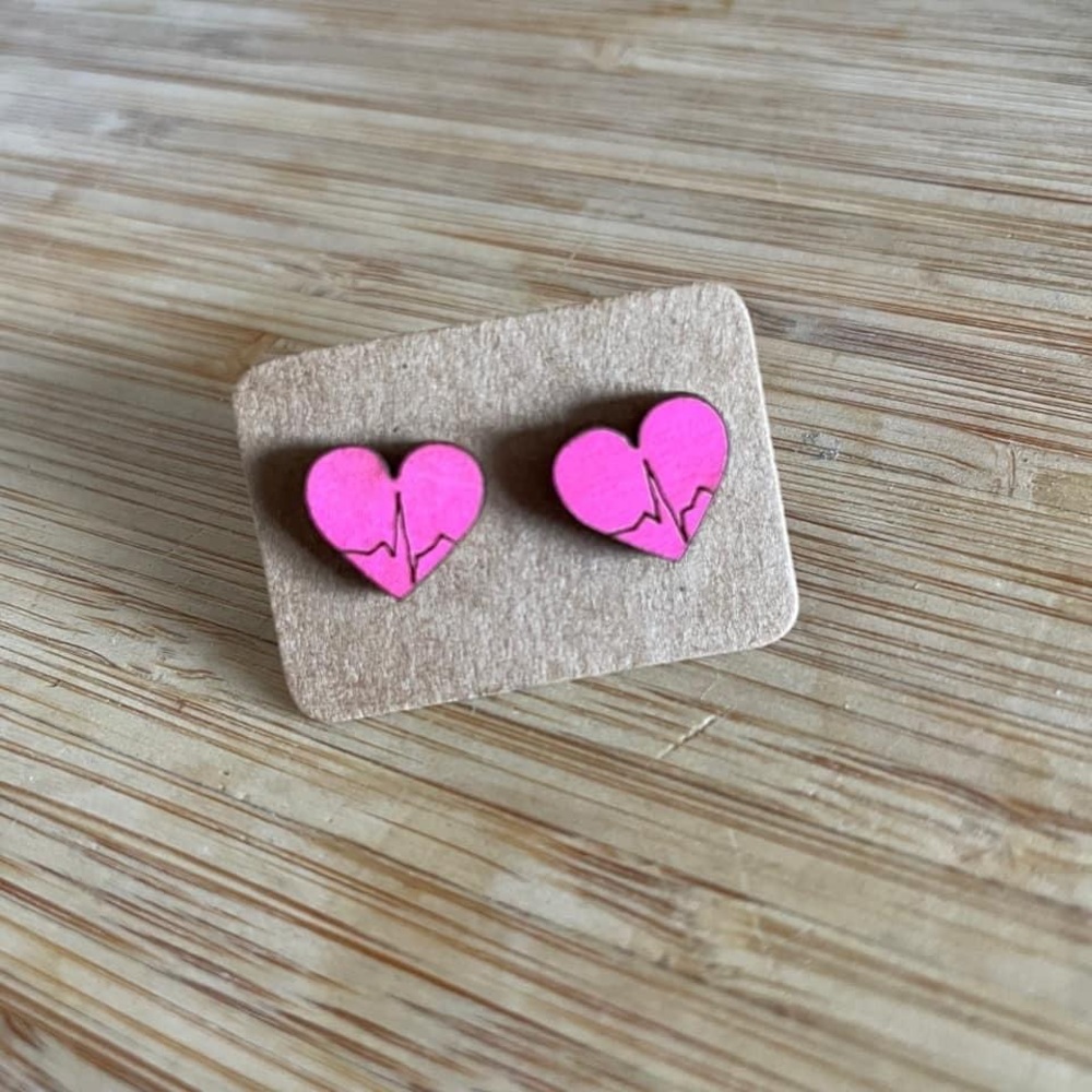 Heartbeat Stud Earrings Valentine’s Day